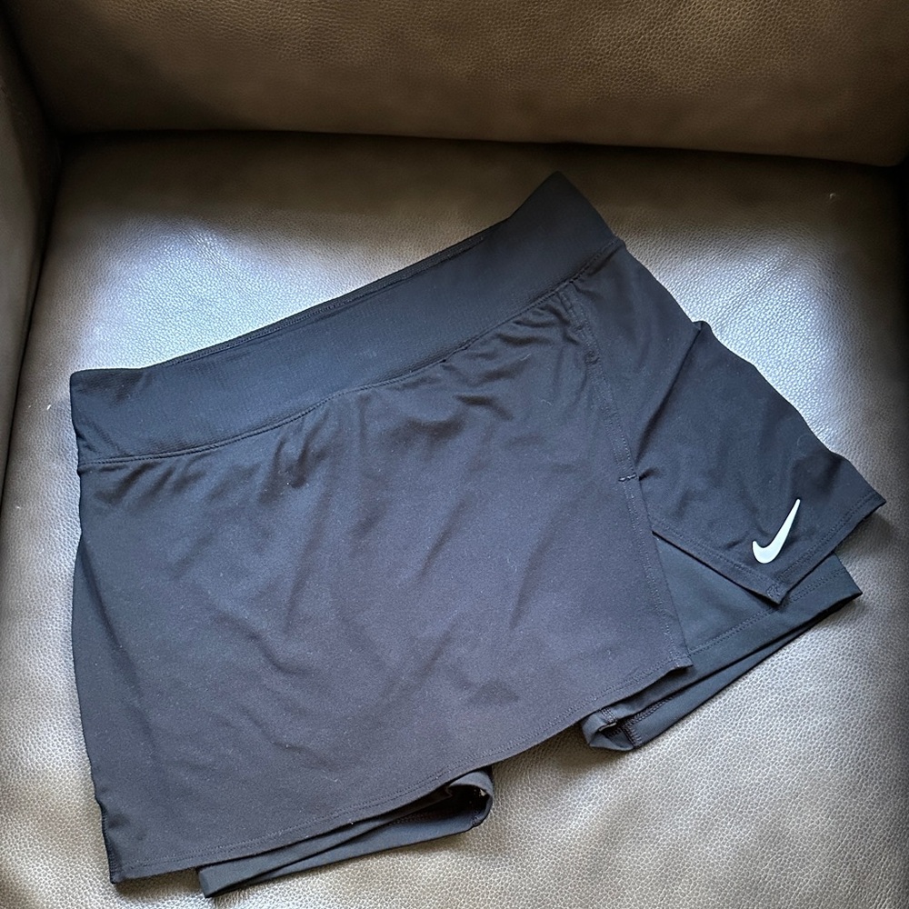 Nike Women's Black Skort with White Logo